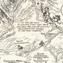Vintage Map of Stony Man in Shenandoah National Park 1935