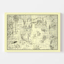 Vintage Map of Sequoia National Park 1945