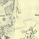 Vintage Map of Sequoia National Park 1945