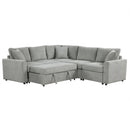 4-Seat L-shaped Modular Sofa with Thick Backrest and Seat Cushions, Suitable for Living Rooms, Offices