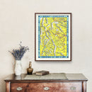 Vintage Map of Rocky Mountain National Park 1948