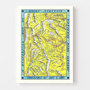 Vintage Map of Rocky Mountain National Park 1948