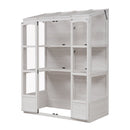TOPMAX 78-Inch Wooden Greenhouse with Skylights and Folding Shelves by HouseOfZazla
