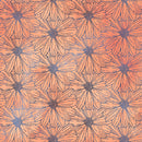 Flower Wallpaper - Botanical Wallpaper - Wildflower Nature Pattern - Floral Peel and Stick Wall Mural. Peach Color Blossom Flower Mural.