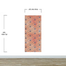 Flower Wallpaper - Botanical Wallpaper - Wildflower Nature Pattern - Floral Peel and Stick Wall Mural. Peach Color Blossom Flower Mural.