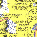 Vintage Map of Death Valley National Park 1948