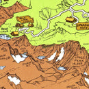 Vintage Map of Rocky Mountain National Park, Estes Park & Grand Lake 1948