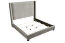 Upholstered Bed, Space-Saving Design
