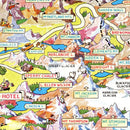 Vintage Map of Glacier National Park 1953
