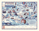 Vintage Map of Mt. McKinley National Park 1937