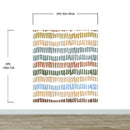 Minimalist Boho Wallpaper Peel and Stick Mural. Pastel Color Brush Strokes Stripes Pattern Design.