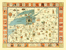 Vintage Map of New York 1935
