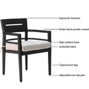 Outdoor Modern Dining Set, Chairs Sunbrella Cushioned And Dining Table With Umbrella Hole by Unique Piece Furniture