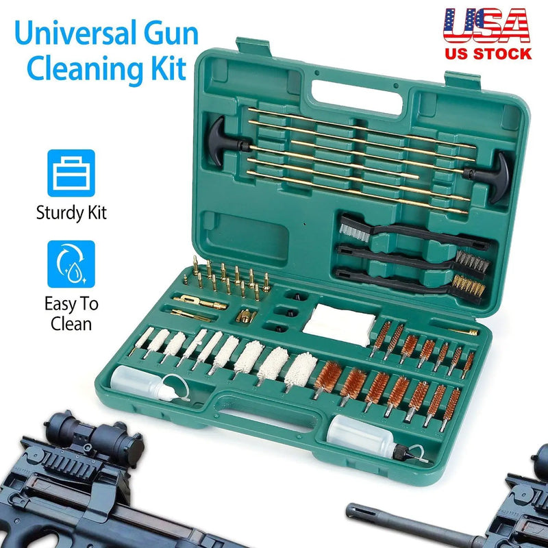 Universal Gun Cleaning Kit Gun Cleaning Brushes Mops Muff Guard w/ Carrying Case For Rifles Pistols Handguns Shotguns, photo 11 of 14