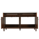 Bathroom Vanity With Double Sink, Large Storage Space by HouseOfZazla