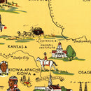 Vintage Map of United States 1944
