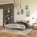 Praxis - King Bed With Simple Headboard - White by HouseOfZazla
