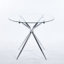 Compact Dining Table With Glass Top