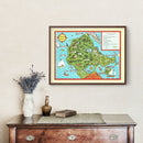 Vintage Map of Stanley Park 1938
