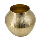 11x11x9" Aluminum Chisel Flower Vase by HouseOfZazla