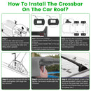 Roof Rack Cross Bars for Toyota RAV4 2019-2025 Flush Rails