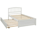 Platform Bed Wood Bed Frame With Trundle by HouseOfZazla
