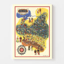 Vintage Map of Poland 1935