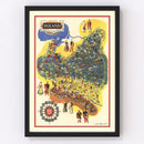 Vintage Map of Poland 1935