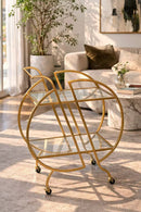 Gold Bar Carts for The Home Bar Serving Cart