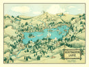 Vintage Map of Huntington Lake 1940