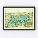 Vintage Map of Huntington Lake 1940