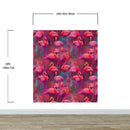 Bright Pink Flamingos Wallpaper - Modern Miami Vibes, Tropical Home Decor