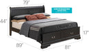 Upholstered Panel Sleigh Bed Design by Unique Piece Furniture