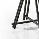 Tate - Round Dining Table With Metal Base - Oak Finish by HouseOfZazla