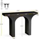 Console Table With Arched Base For Entryway - Black by HouseOfZazla