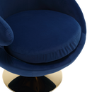 360 Degree Swivel Cuddle Barrel Accent Chairs, Round Armchairs with Wide Upholstered, Fluffy Fabric Chair for Living Room, Bedroom, Office, Waiting Rooms
