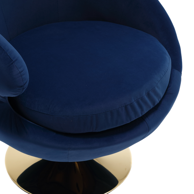 360 Degree Swivel Cuddle Barrel Accent Chairs, Round Armchairs with Wide Upholstered, Fluffy Fabric Chair for Living Room, Bedroom, Office, Waiting Rooms