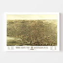 Vintage Map of Buffalo, New York 1880