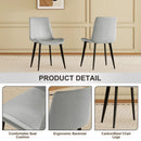 Modern Dining Chair With Carbon Steel Legs by Unique Piece Furniture