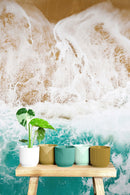 Custom Beach House Wallpaper Peel and Stick Mural. Personalized Text / Quote Family Beach Wall Art.