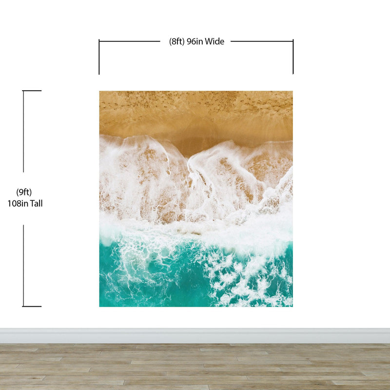 Custom Beach House Wallpaper Peel and Stick Mural. Personalized Text / Quote Family Beach Wall Art.