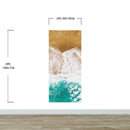 Custom Beach House Wallpaper Peel and Stick Mural. Personalized Text / Quote Family Beach Wall Art.