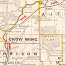 Vintage Map of Minnesota 1882