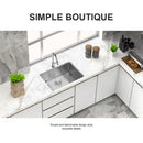 Modern Undermount Stainless Steel Kitchen Sink 16 Gauge, Deep Single Bowl