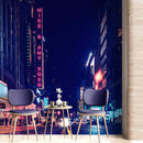 Personalized Neon Name on City Billboard Wall Mural.