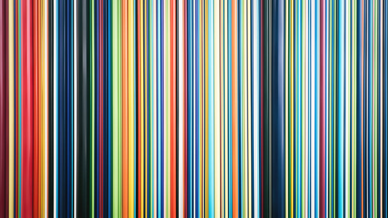 Vertical Line Color Stripes Wallpaper. Bright Rainbow Color Lines Wall Mural.