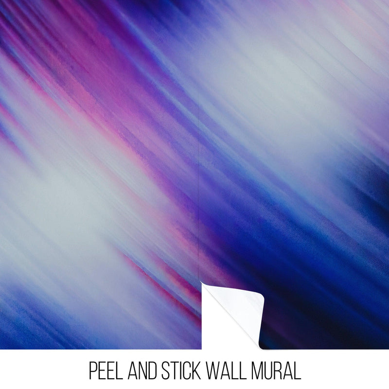 Music Wallpaper - Purple Violet Album Wall Art Mural - Peel and Stick Decor