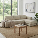L-Shaped Modular Sofa With Double Layer Cushion by HouseOfZazla