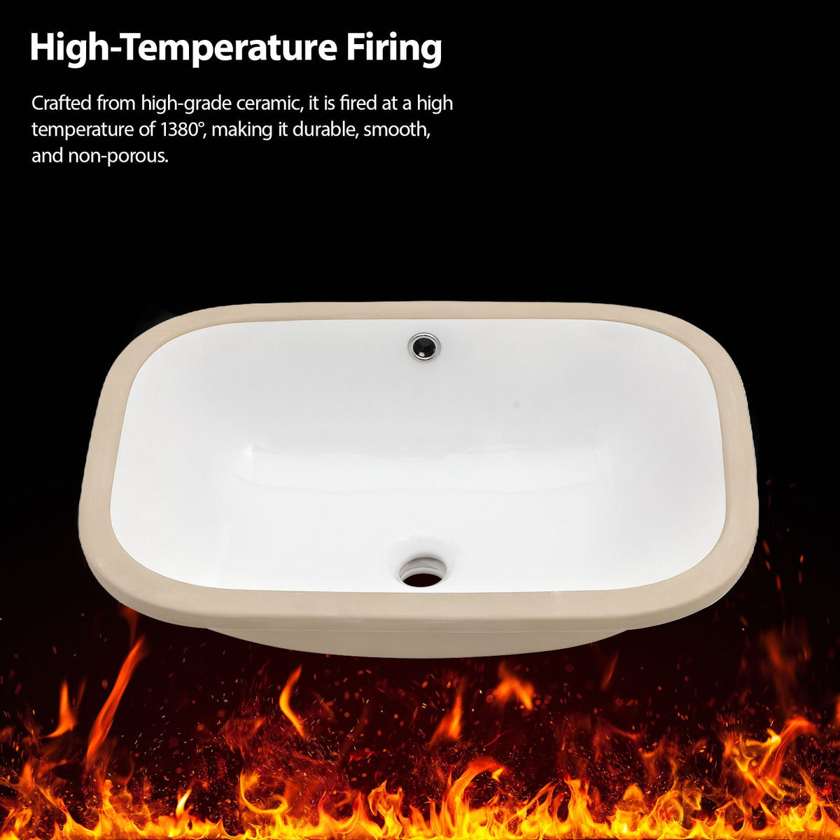 Modern Ceramic Undermount Bathroom Sink With Overflow, High Quality, photo 23 of 40