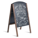 31.5 Inch Wood A-Frame Sidewalk Signage Chalkboard by LJGDeals